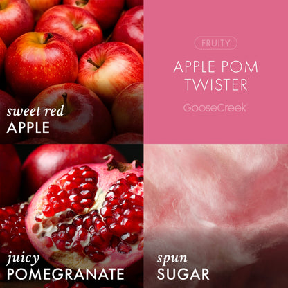 Apple Pom Twister 3-Wick Candle