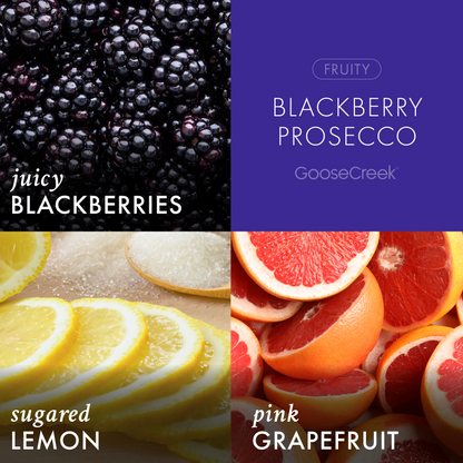 Blackberry Prosecco 3-Wick Candle