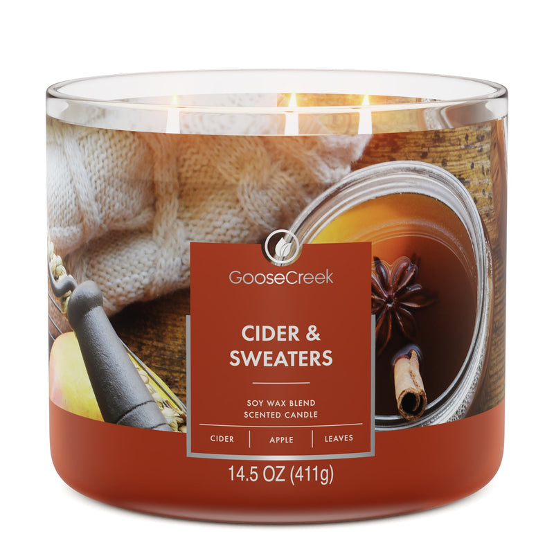 Cider & Sweaters 3-Wick Candle 6H6W
