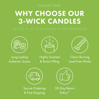 Green Grass & Apple 3-Wick Candle