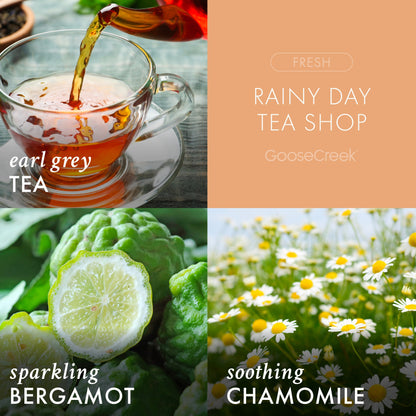 Rainy Day Tea Shop 3-Wick Candle