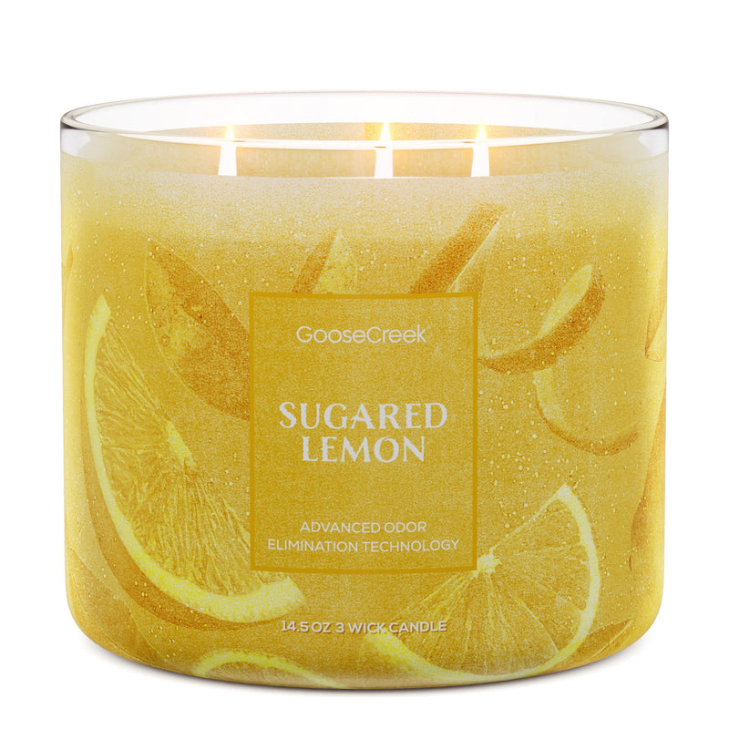 Sugared Lemon Odor Eliminating 3-Wick Candle PACL
